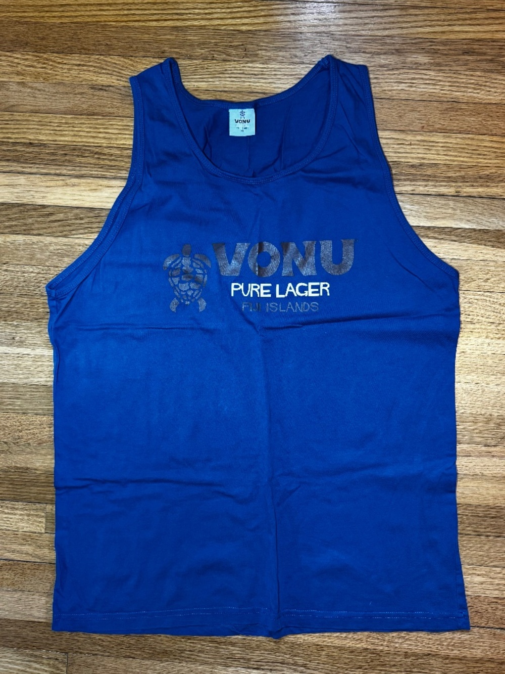 Vonu Pure Lager Fiji Beer Tank Top Size Large